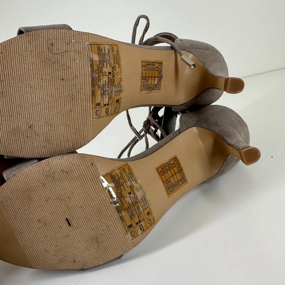 F21 Grey Heels with Tie | 6.5 - Picture 3 of 3